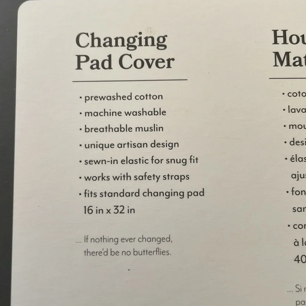 Red Rover Muslin Weather Pattern Changing Pad Cover - Picture 4 of 4